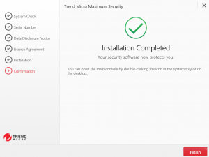 Trend Micro update complete