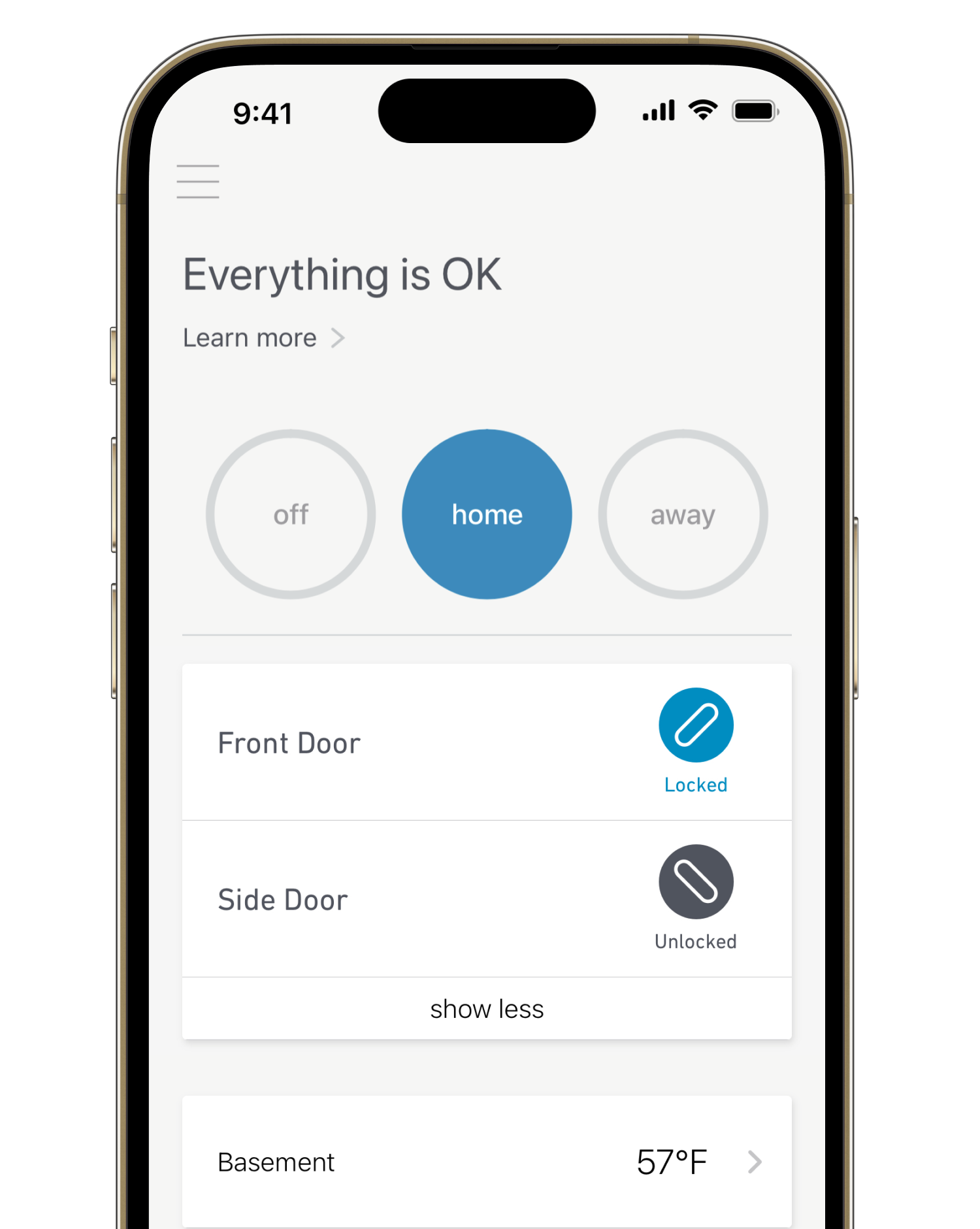 simplisafe app screen